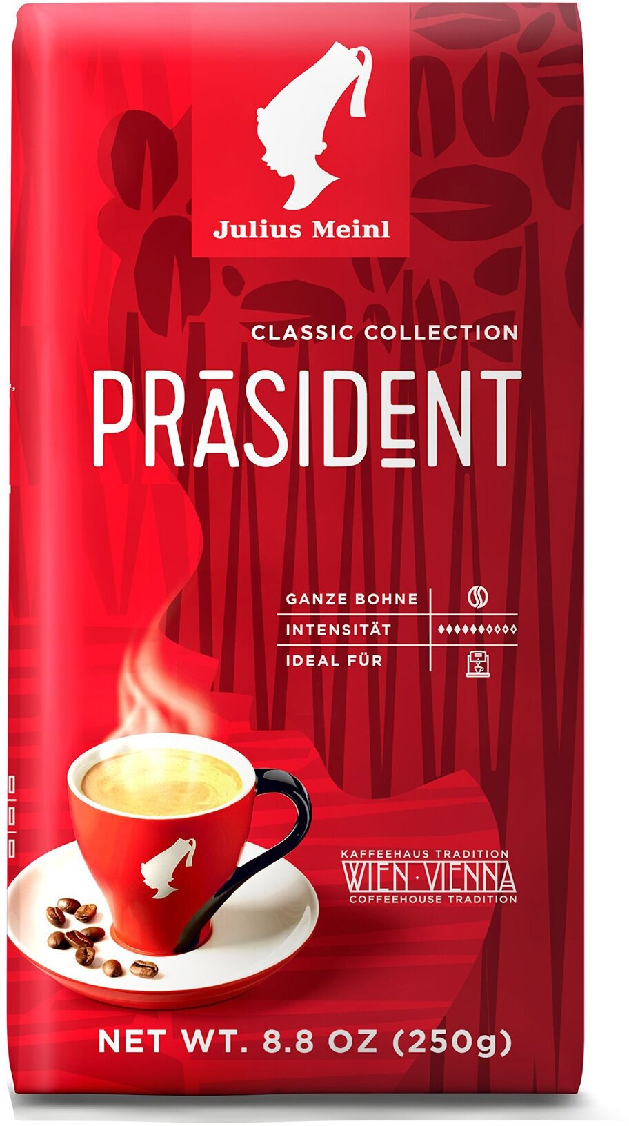 Кофе в зернах Julius Meinl Präsident (Президент, классическая коллекция), 2x250г - фотография № 8