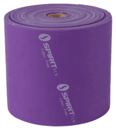 Эспандер SPIRIT E-09 эластичная лента в бухте (Heavy) фиолетовый