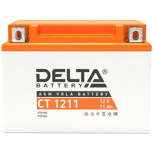 Delta аккумуляторная батарея CT 1211 (YTZ12S, YTZ14S)
