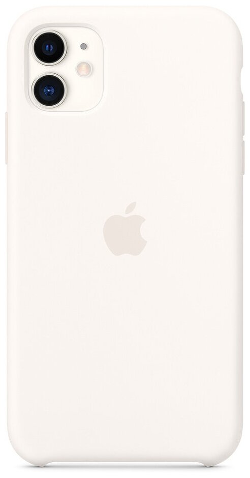 Чехол (клип-кейс) APPLE Silicone Case, для Apple iPhone 11, белый [mwvx2zm/a]