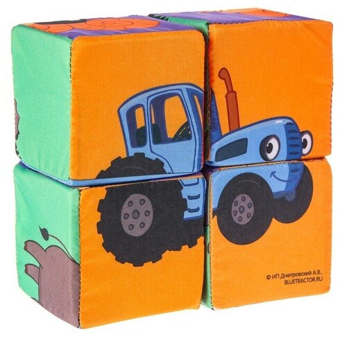Мягкие кубики Синий трактор 