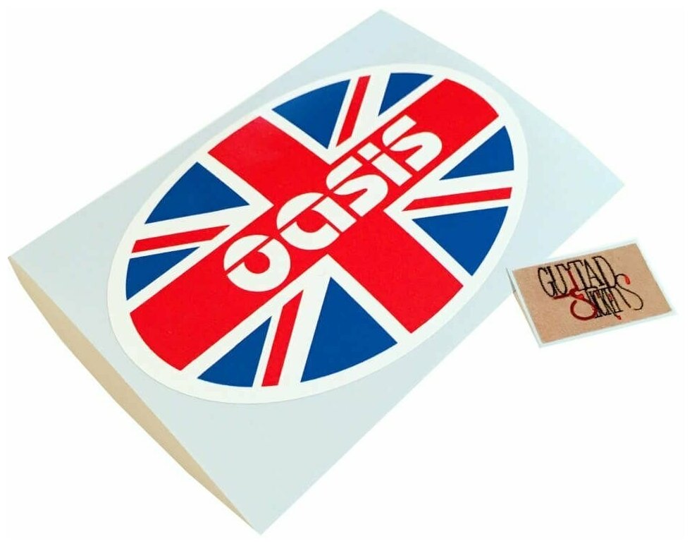 Наклейка виниловая на деку гитары "Oasis"