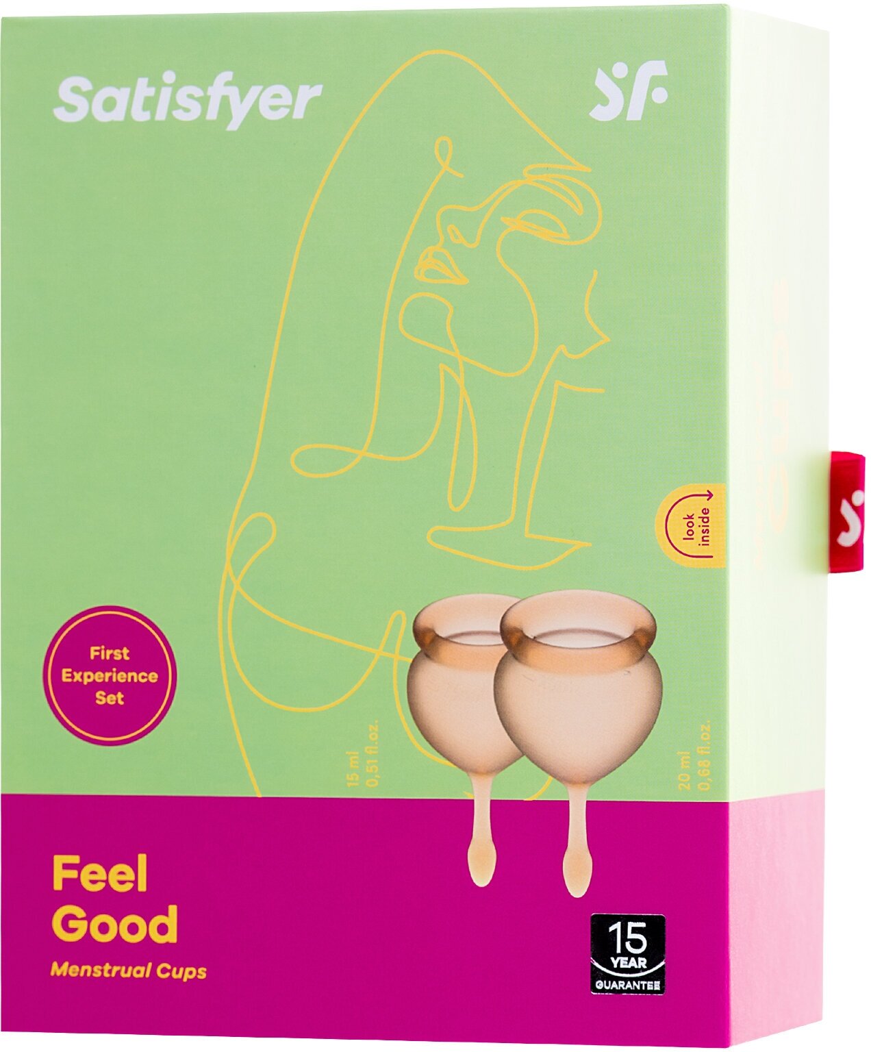 Набор менструальных чаш Satisfyer Feel good Menstrual Cup blue J1763-6 2шт - фото №15