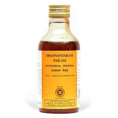 Массажное масло Дханвантарам Тайлам, 200 мл, Arya Vaidya  - Купить