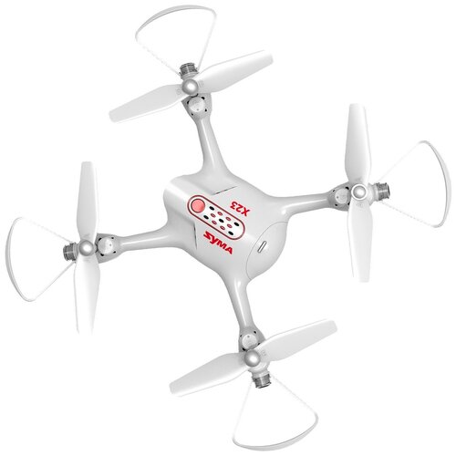 Квадрокоптер Syma X23, белый квадрокоптер syma x15w 480p белый