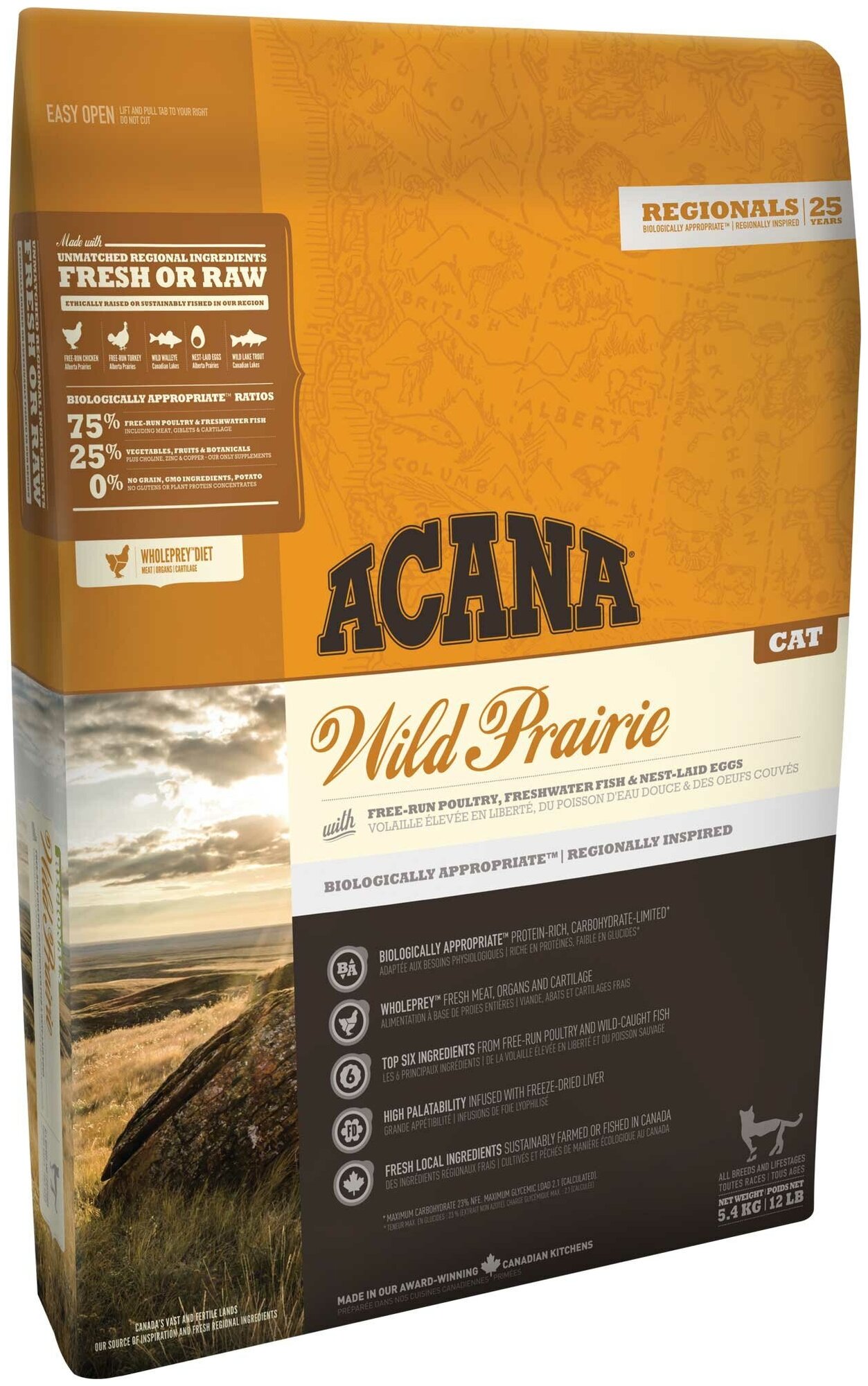 Сухой корм для кошек Acana Regionals Wild Prairie, беззерновой, с домашней птицей 1.8 кг - фотография № 4