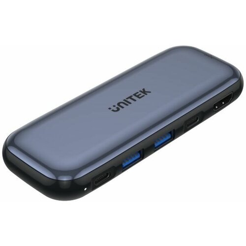 USB-концентратор (хаб) с корпусом для SSD M.2 Unitek 6 в 1 ( USB C, 2 x USB A, USB C PD ) (D1046A)