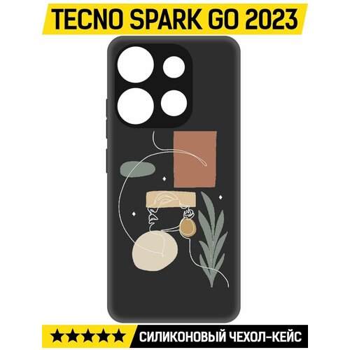 Чехол-накладка Krutoff Soft Case Элегантность для TECNO Spark Go 2023 черный