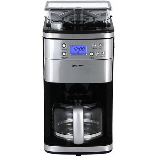 Кофеварка капельная Kitfort КТ-705 1000Вт серебристый 9999900₽