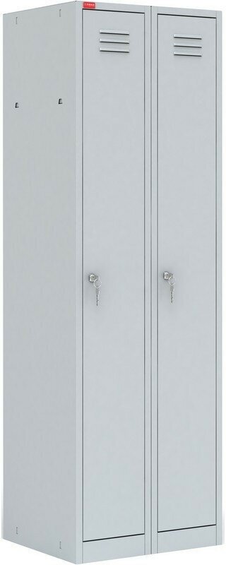 Шкаф для одежды металлический P-ШРМ22М 2 дв. 600х500х1860
