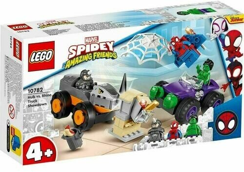 Конструктор LEGO Super Heroes 10782 Схватка Халка и Носорога на грузовиках