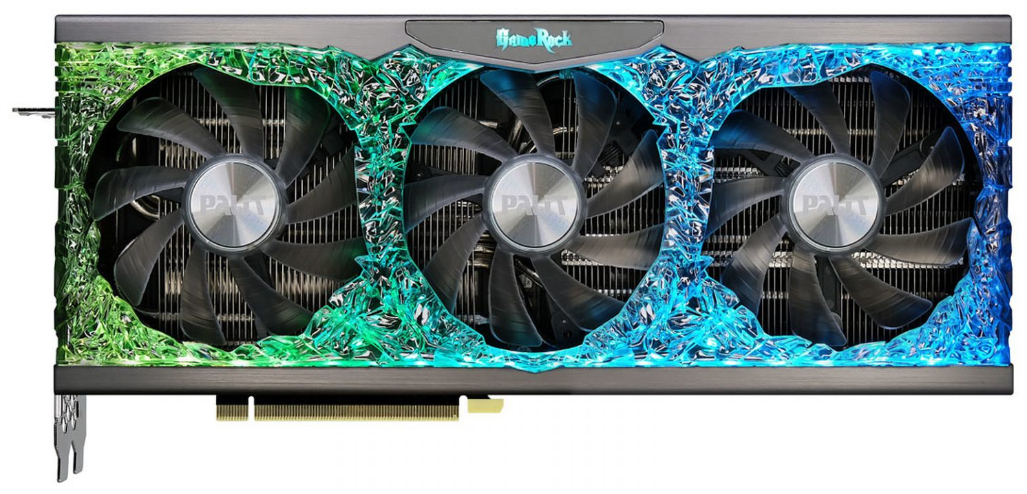 Видеокарта Palit NV PA-RTX3070 GAMEROCK OC 8G V1 LHR 1500/14000/H (NE63070H19P2-1040G)