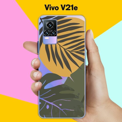 Силиконовый чехол на Vivo V21e Цветы / для Виво Ви21 Е дизайнерский силиконовый чехол для vivo v21e цветы