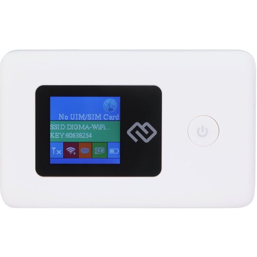 Модем 3G/4G Digma Mobile Wi-Fi DMW1969 micro USB Wi-Fi Firewall +Router внешний белый