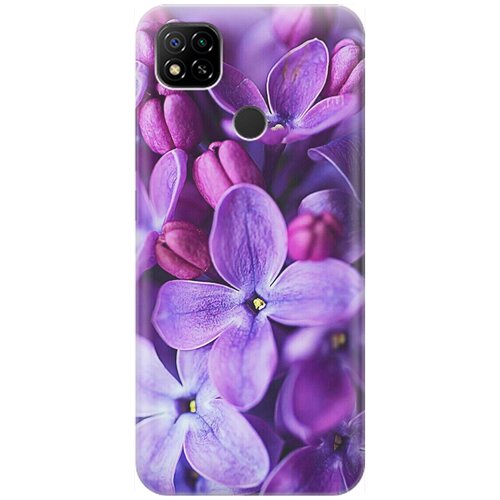 фото Re:pa накладка transparent для xiaomi redmi 9c с принтом "фиолетовая сирень"