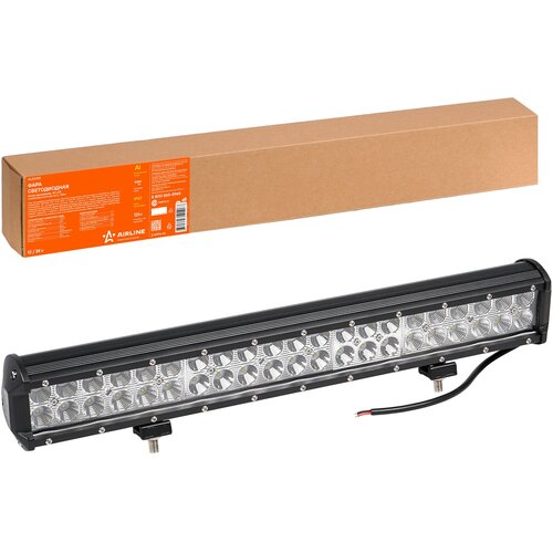 Фара светодиодная (балка) двухрядная, 42 LED комбинированный свет, 126W (505х78х65) 12/24V ALED051 AIRLINE