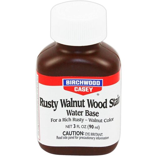 Морилка Birchwood Casey Rusty Walnut Wood Stain на водной основе красно - коричневый цвет, 90мл (24323)