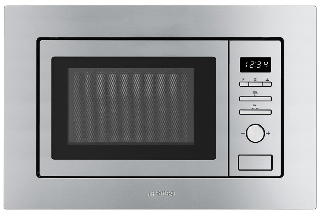 Встраиваемая микроволновая печь с грилем SMEG FMI017X (FMI017X)