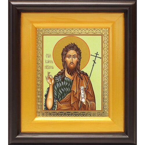 Предтеча и Креститель Господень Иоанн, икона в широком киоте 16,5*18,5 см