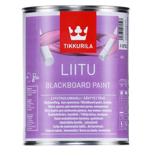 Краска для школьных досок Liitu (Лииту) TIKKURILA 0,9л белый (база А)