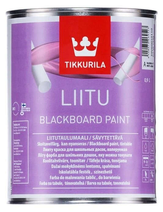 Краска акриловая Tikkurila Liitu влагостойкая моющаяся матовая