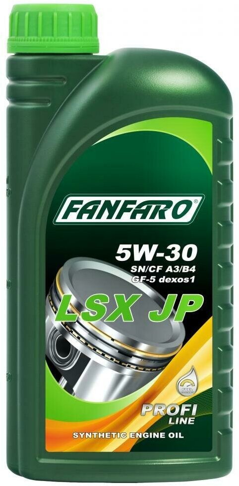 Синтетическое моторное масло FANFARO LSX JP SAE 5W30 API SN/CF 1л.