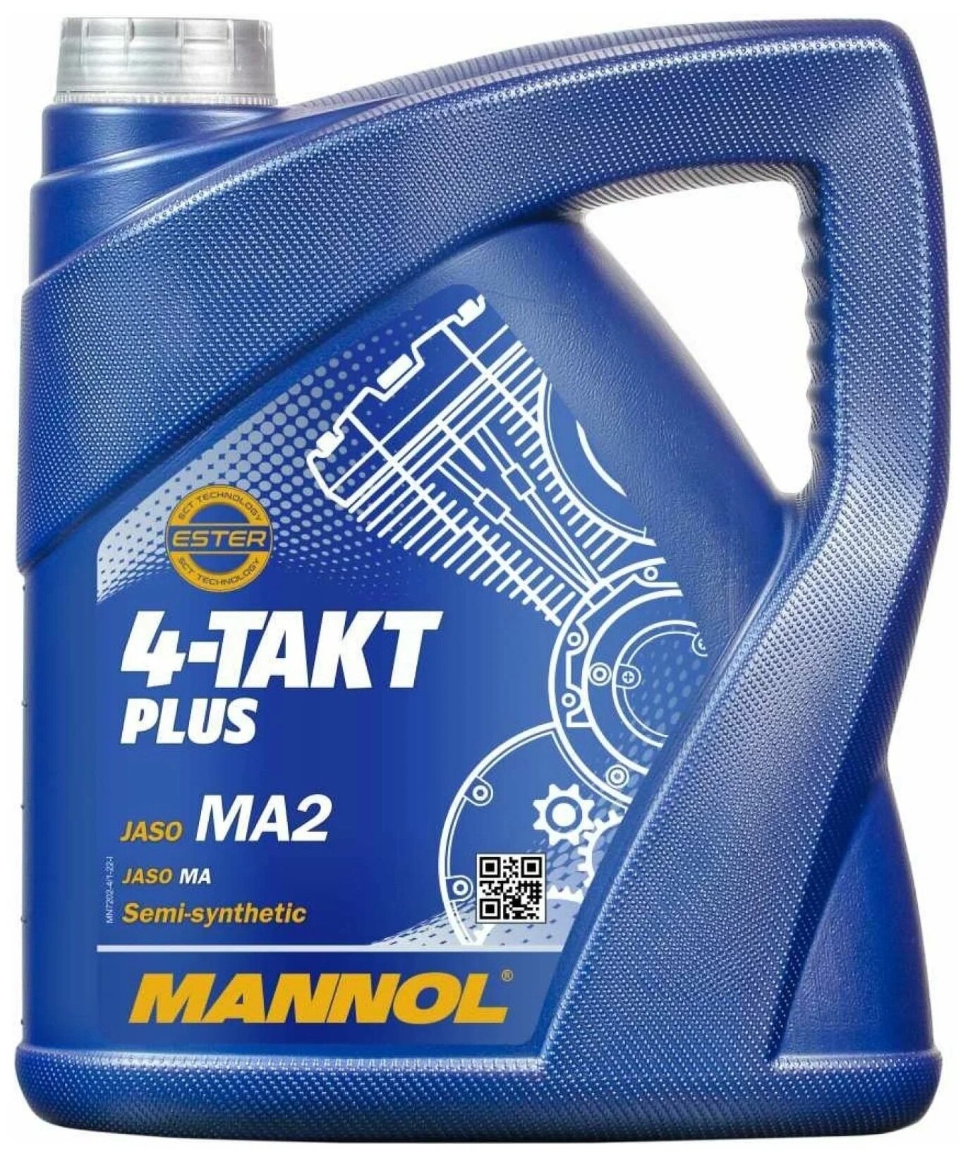 Минеральное моторное масло Mannol 4-Takt Plus