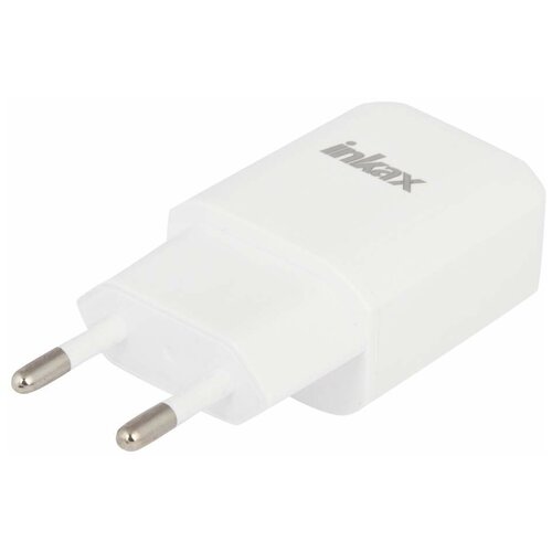 СЗУ inkax CD-24 QC 2.0 с USB выходом 12V/1A 9V/1,5A 5V2A + кабель USB Type-C (белое)