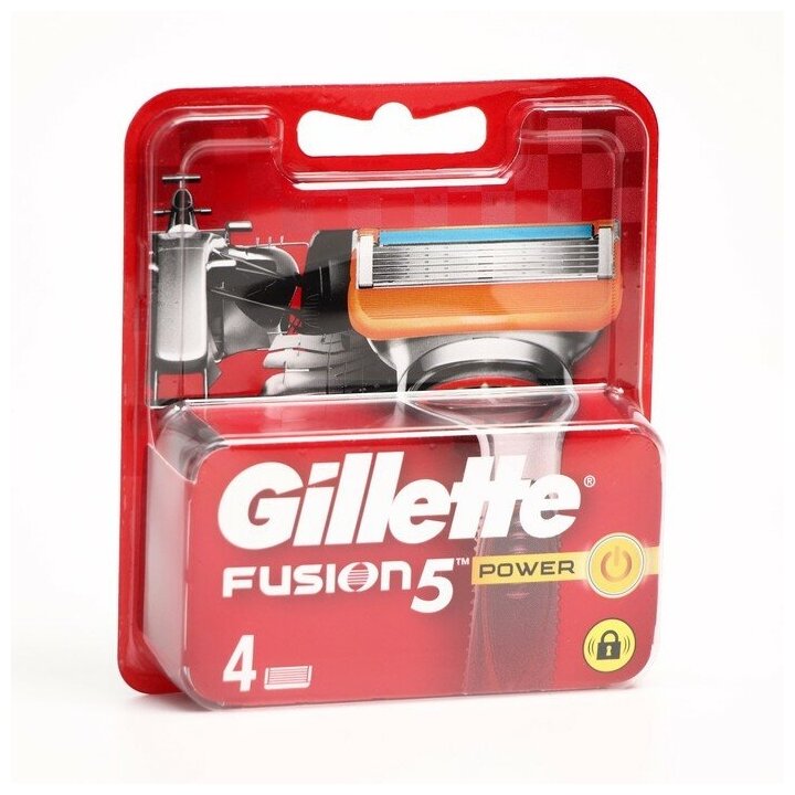 Сменные картриджи для бритья Gillette Fusion Power, 4 шт. - фото №12