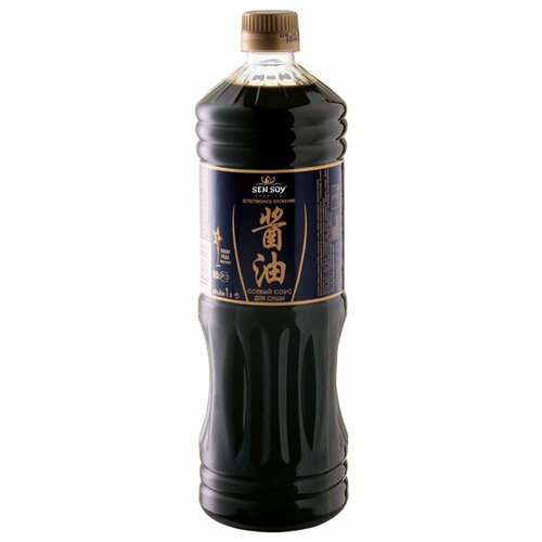 фото Соус sen soy соевый для суши, пластиковая бутылка, 1 л