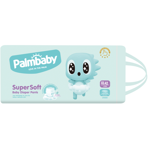 Palmbaby трусики Super Soft Premium XXL (15+ кг), 42 шт., белый