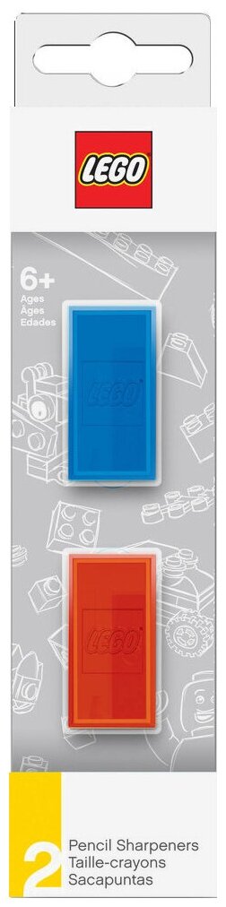 51496 Набор точилок LEGO (2 шт., цвет: синий, красный)