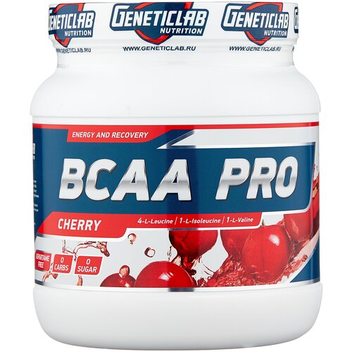 Аминокислота Geneticlab Nutrition BCAA Pro, вишня, 500 гр.