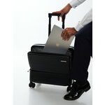 Дорожный чемодан для ручной клади LEEGI, цвет черный - изображение