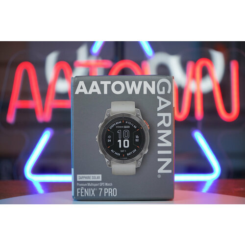 Garmin fenix 7 Pro Sapphire Solar Edition - Titanium with Fog GrayEmber Orange Band 010-02777-20 17425000₽