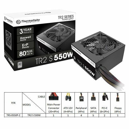 Блок питания THERMALTAKE Litepower RGB 650, 650Вт, 120мм, черный, retail [ps-ltp-0650nhsane-1] - фото №8