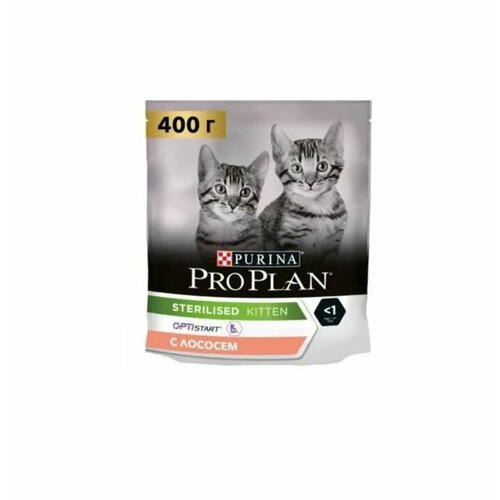 Pro Plan Kitten Sterilised сухой корм для стерилизованных котят с лососем - 400 г (2 шт)