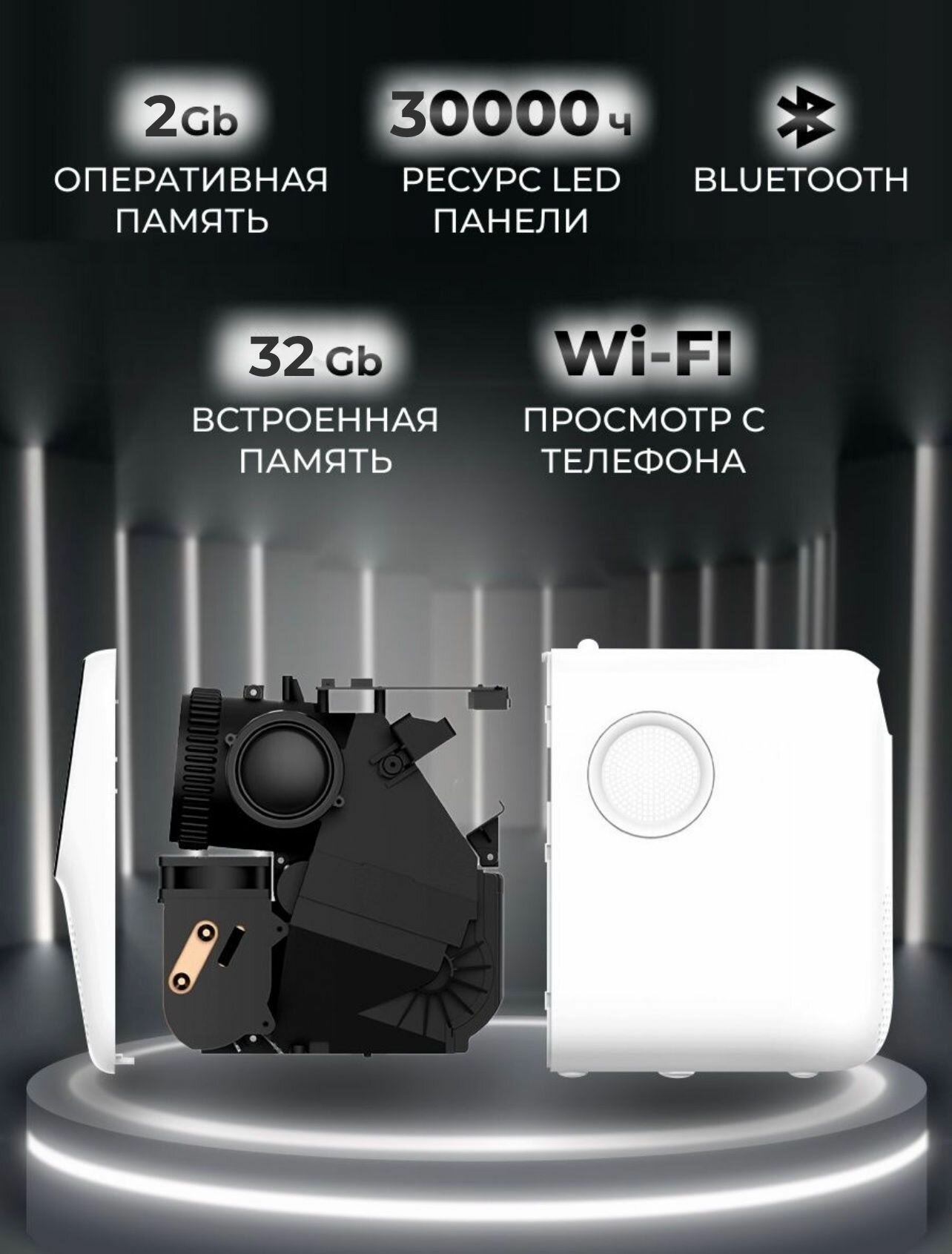 Новинка! Проектор для фильмов мультимедийный ZYXT TY-100 портативный мини проектор