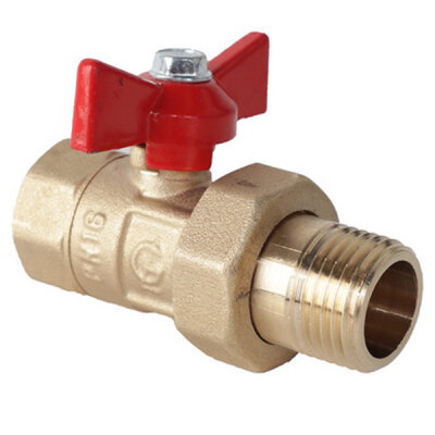 фото Кран вода 1/2' бабочка американка