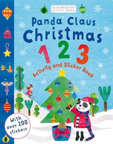 Panda Claus Christmas 123 Activity & Sticker Book - фото №1