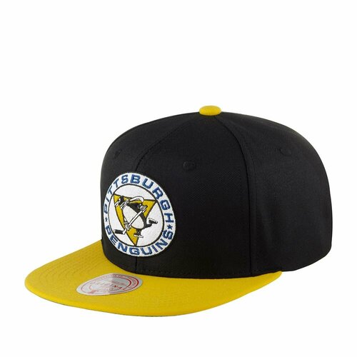 Бейсболка Mitchell & Ness, размер OneSize, черный бейсболка mitchell ness арт 6hssdx22015 ppeblck pittsburgh penguins nhl черный размер one