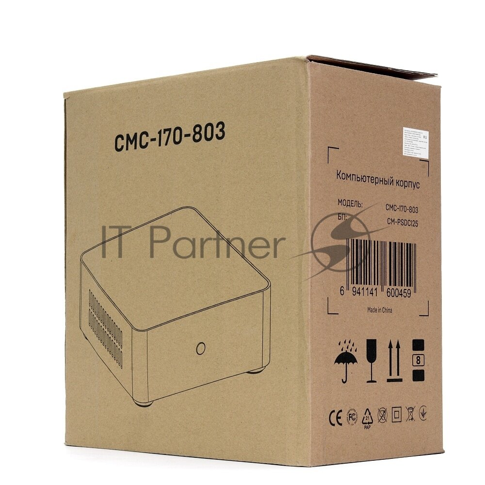 Корпус mini-ITX Crown CM000003122 черный, 120W, 2*USB 2.0, 2*USB 3.0 - фото №7