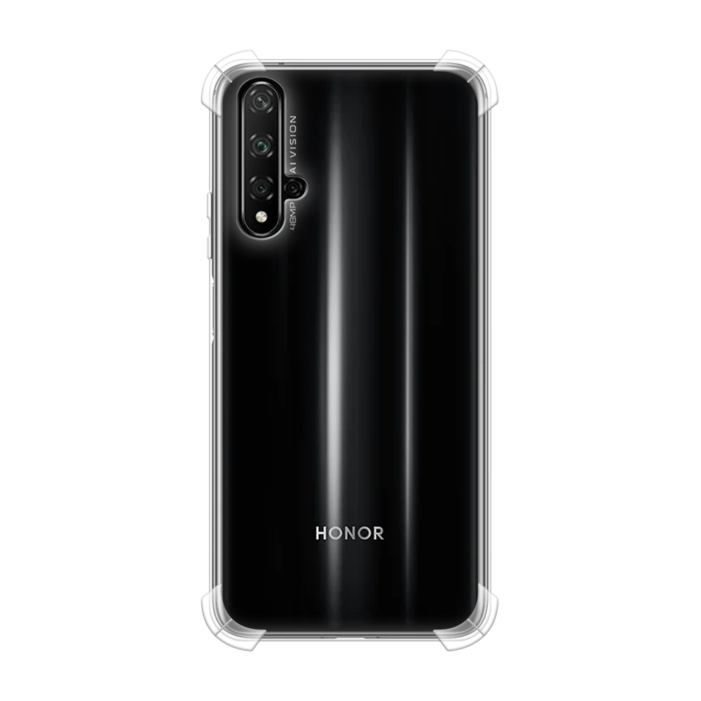 Противоударный силиконовый чехол на Huawei Nova 5T / Хуавей Нова 5Т, прозрачный