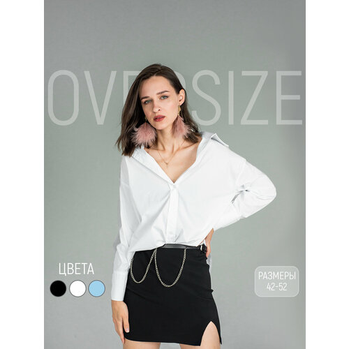 фото Рубашка , размер 42, белый jersy collection