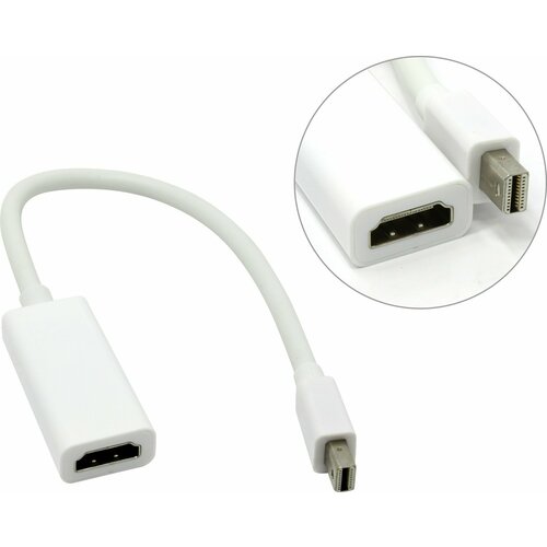 Кабель-адаптер B&P miniDisplayPort (M) -> HDMI 19 (F) адаптер переходник hdmi мама vga папа с аудио выходом