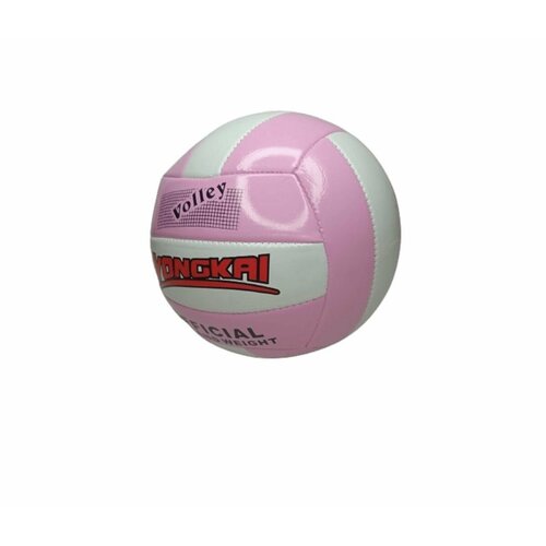 фото Мяч волейбольный детский бело-розовый пвх нет бренда