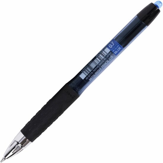 Ручка Uni Mitsubishi Pencil Signo UMN-207, гелевая, автоматическая, синяя, 0.7 мм — фото 1