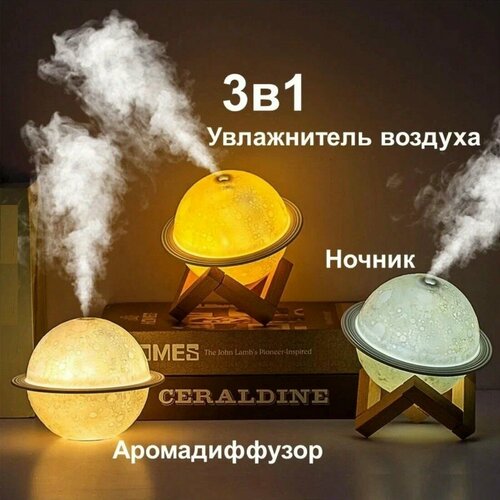 Ночник и увлажнитель воздуха Планета сатурн / ночник /увлажнитель / ночник настольная лампа светильник Сатурн/детский ночник Сатурн /аромадиффузор