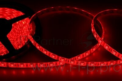 LED лента силикон, 10 мм, Ip65, SMD 5050, 60 LED/m, 12 V, цвет свечения красный 141-491 .