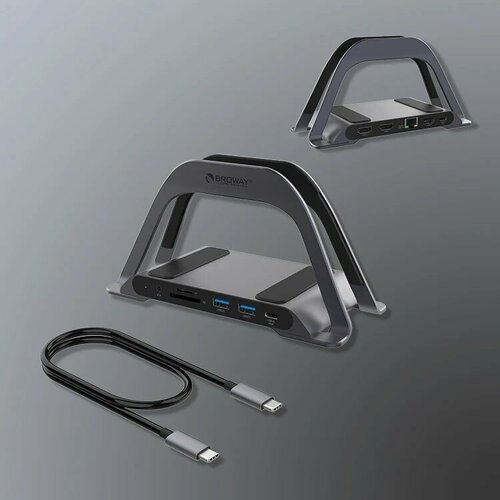 JQUEST USB C Док-станция 10 в 1 серый 6964₽